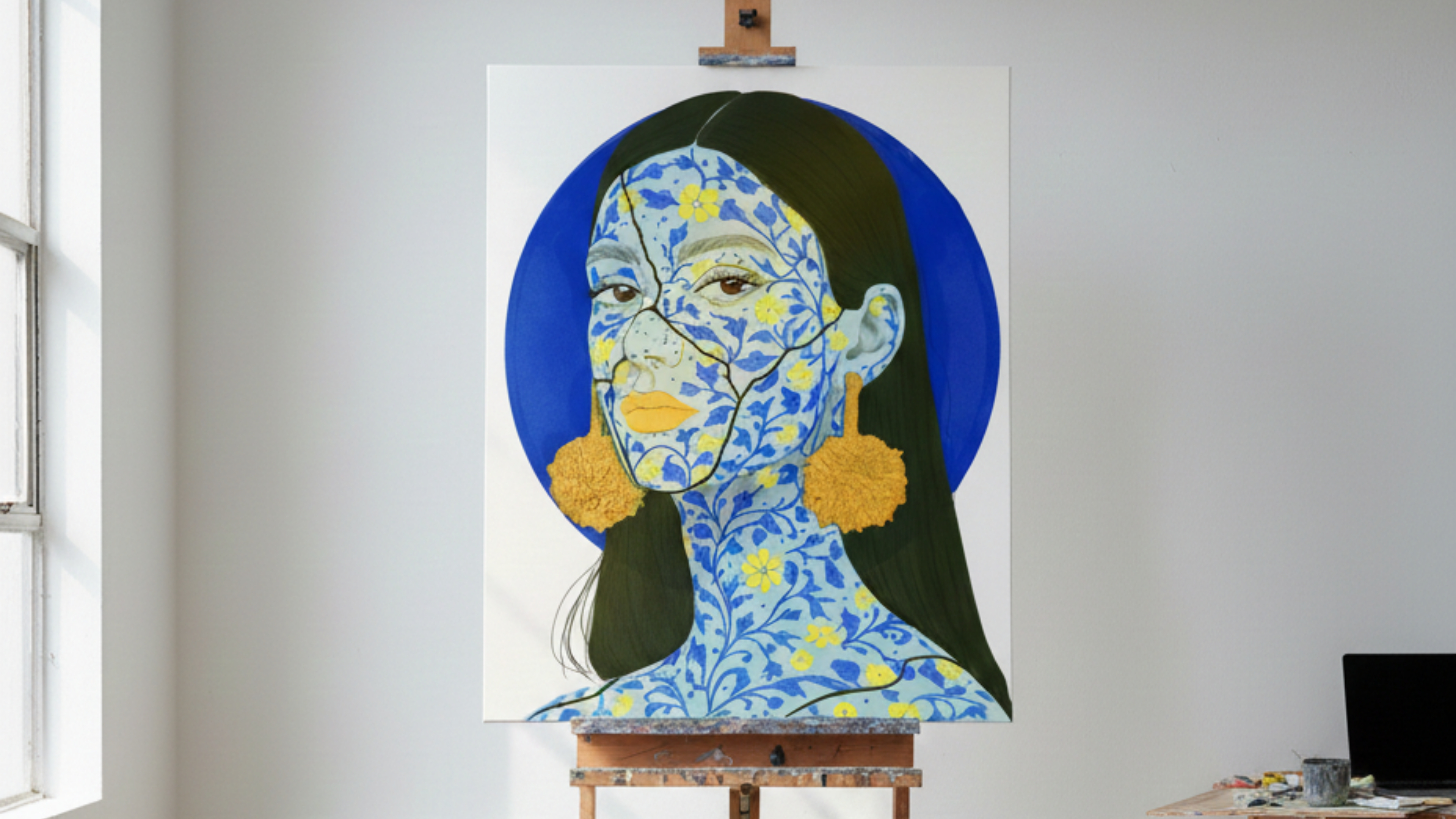 Shape of Self: 24 x 30 canvas